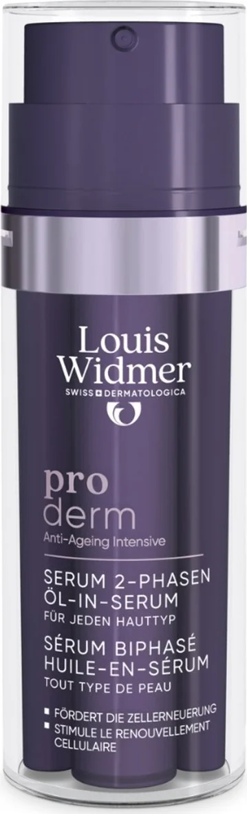 Louis Widmer Proderm Tweefasig Serum Olie-in-Serum Ongeparfumeerd 35ML