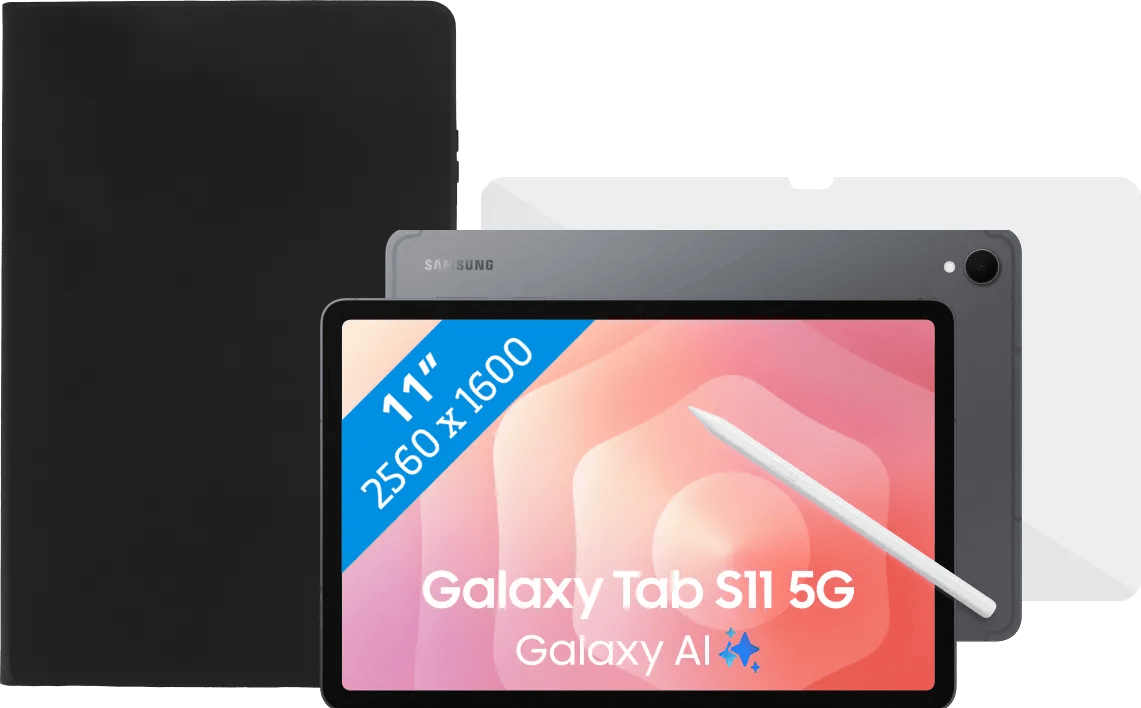 Samsung Galaxy Tab S11 11 inch 128GB Wifi en 5G Grijs Enterprise Edition + Beschermpakket