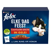Felix Kattenvoer Nat in Gelei Elke Dag Feest Countryside 12 x 85 gr