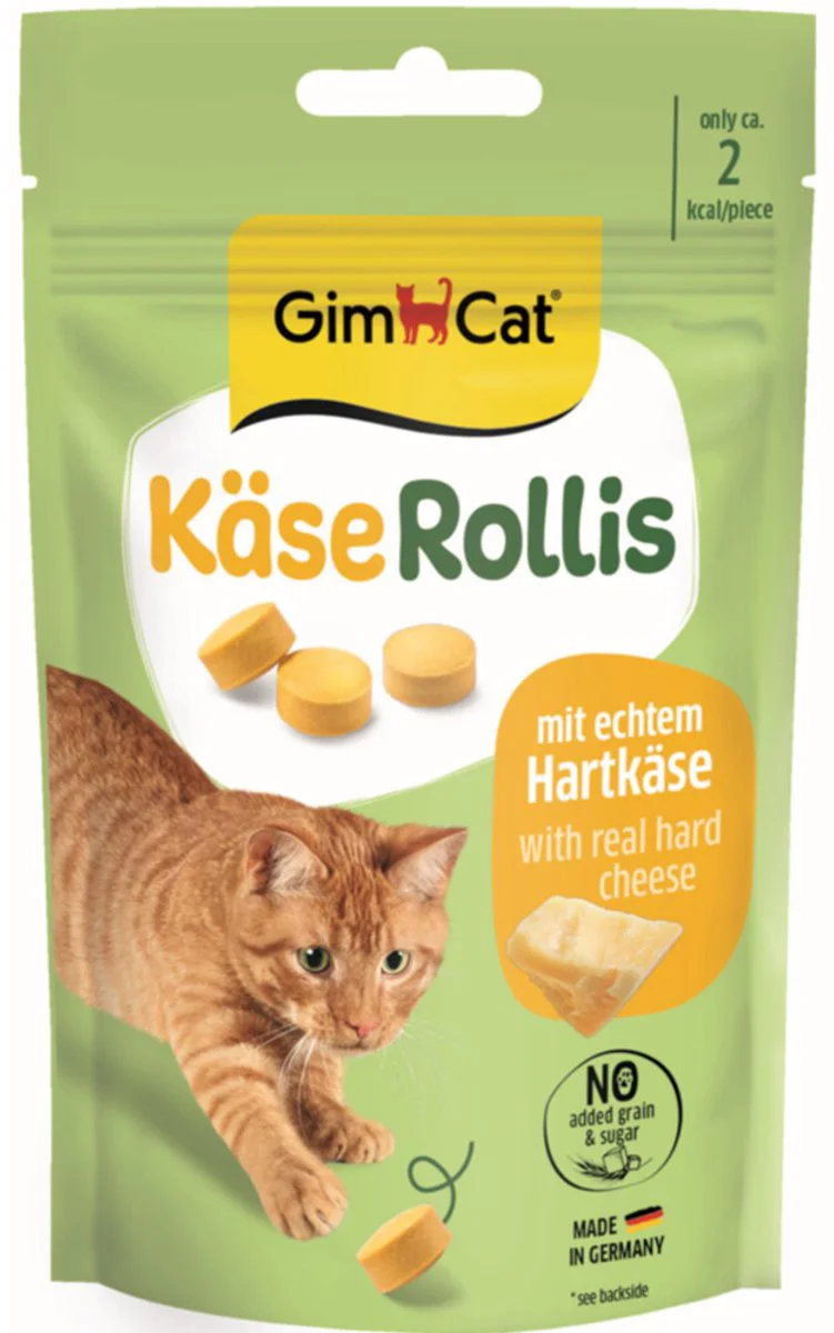8x GimCat Kaas Rollis 40 gr