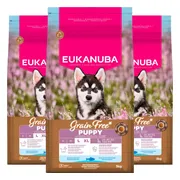 3x Eukanuba Hondenvoer Droog Grain Free Puppy Large Oceaanvis 3 kg