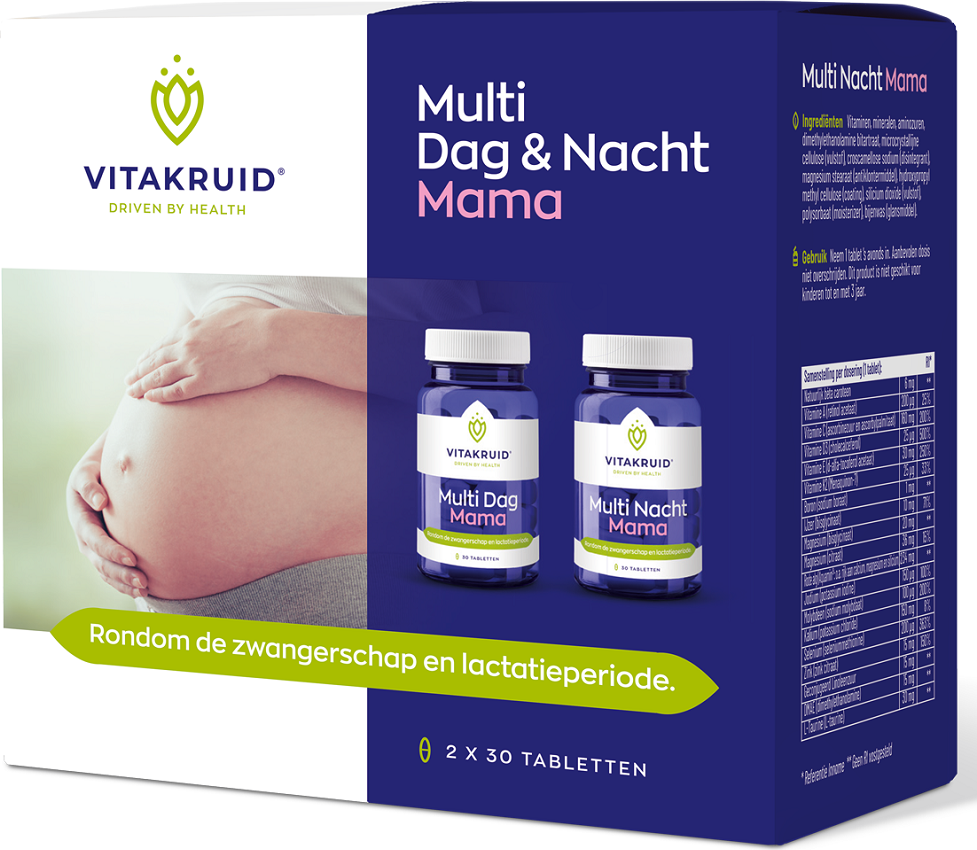 Vitakruid Multi Dag & Nacht Mama 60 tabletten