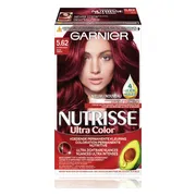 3x Garnier Nutrisse Ultra Color Permanente Haarkleuring 5.62 Levendig Rood