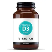 Viridian Vitamin D3 2000IU Capsules 60VCP