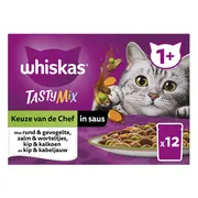 Whiskas Tasty Mix Adult Keuze van de Chef in Saus Multipack 12 x 85 gr