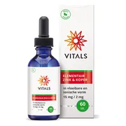 Vitals Elementair Zink Koper Druppels 60ML