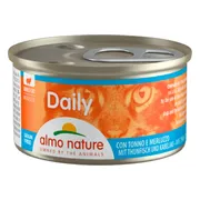 48x Almo Nature Daily Menu Kattenvoer Nat Mousse Tonijn & Witvis 85 gr