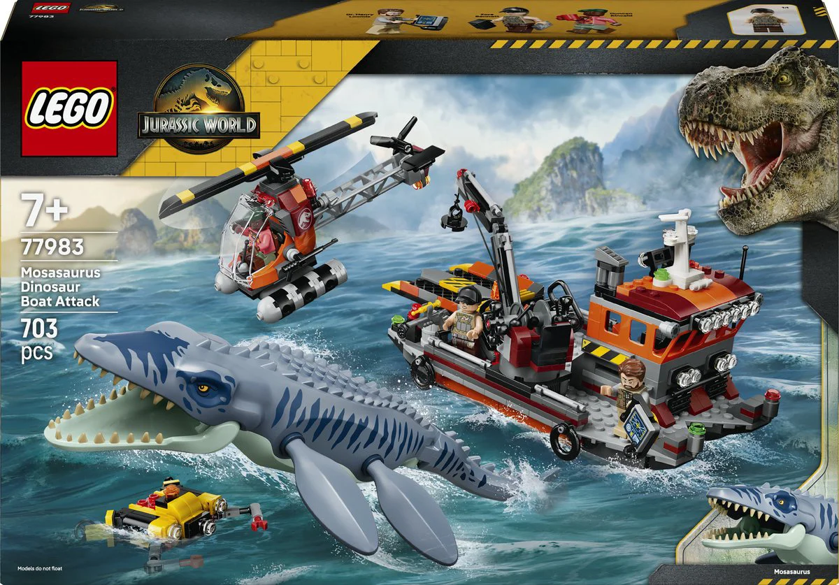 LEGO Jurassic World Mosasaurus bootaanval 77983