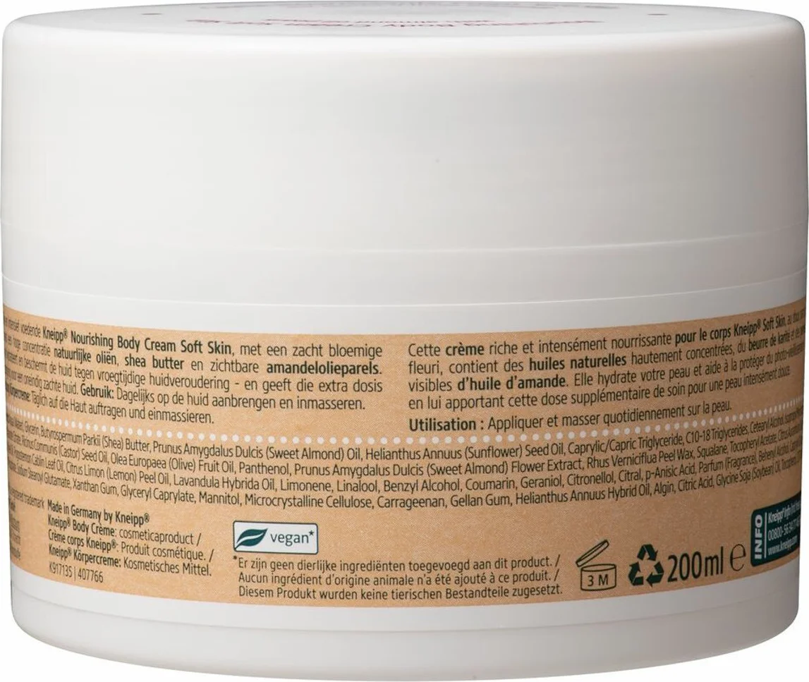2x Kneipp Nourishing Body Creme Soft Skin 200 ml