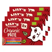 4x Lily's Kitchen Kattenvoer Nat Organic Paté Multipack 8x85 gr