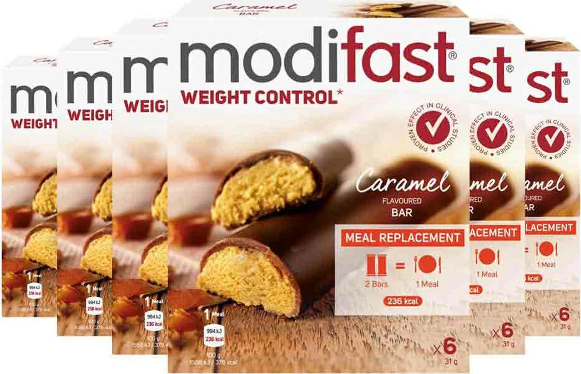 6x Modifast Repen Karamel 186 gr