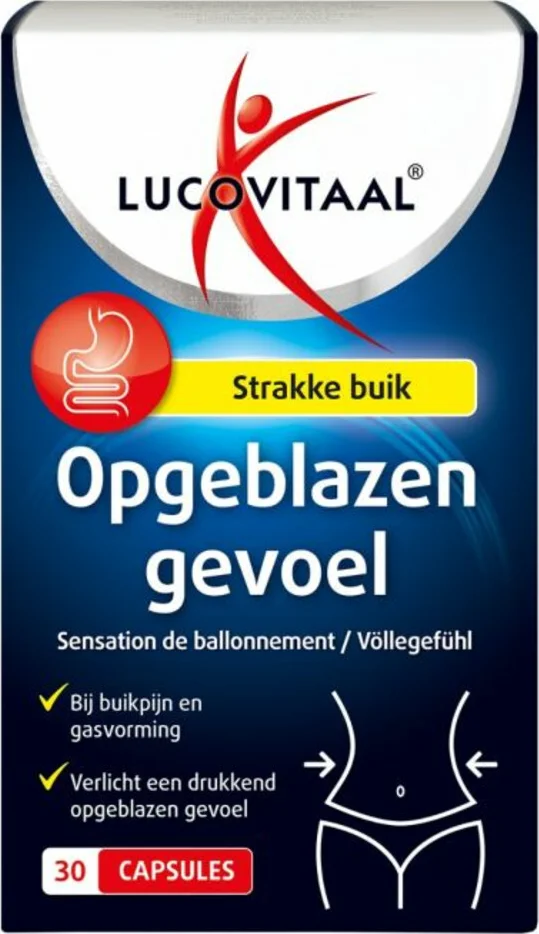 3x Lucovitaal Opgeblazen Gevoel 30 capsules