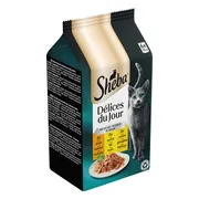 Sheba Adult Delices du Jour Kattenvoer Nat Kip & Kalkoen in Gelei 6 x 50 gr