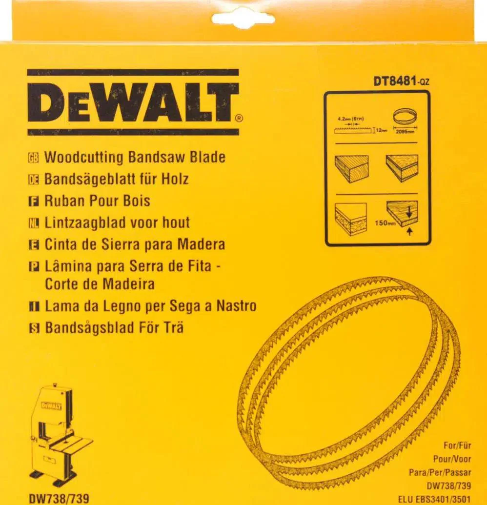 DeWALT DT8481 Lintzaagblad 2095 x 12 x 0.6mm 6TPI