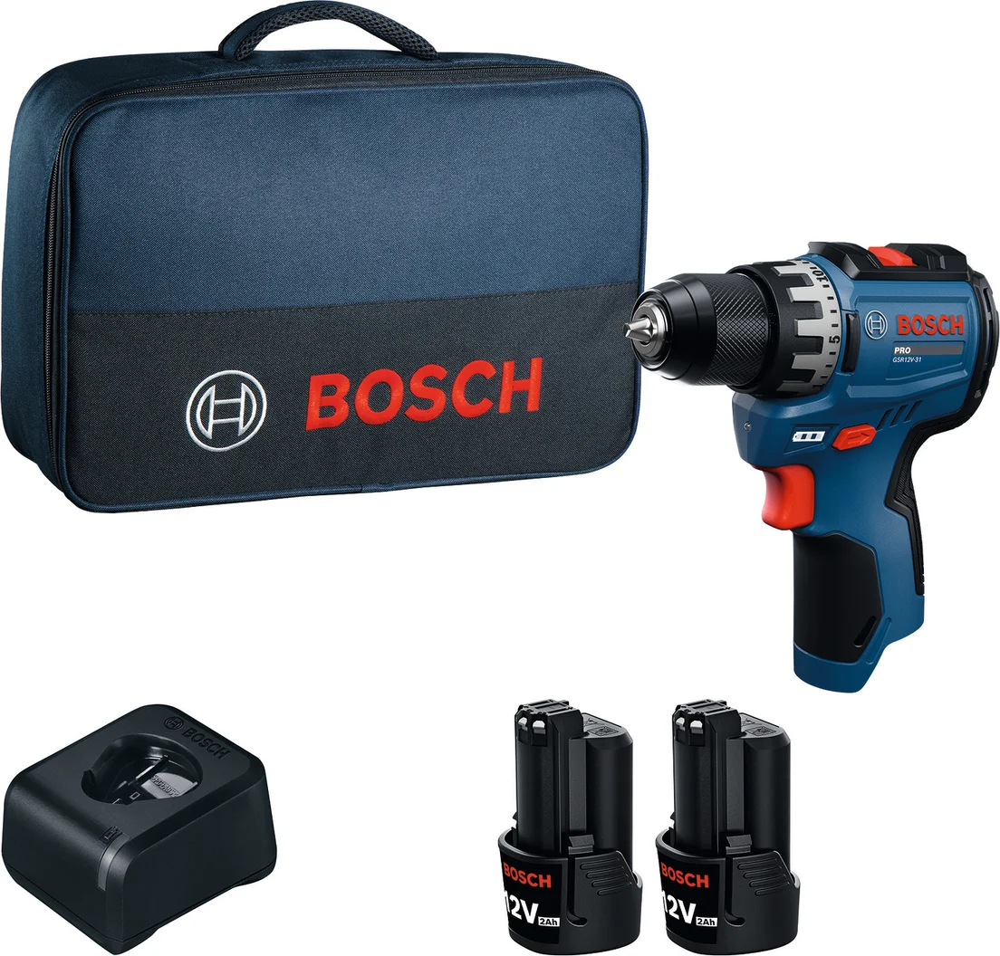 Bosch Professional PRO GSR 12V-31 Accu schroefboormachine 2x 2.0Ah - 06019S6002