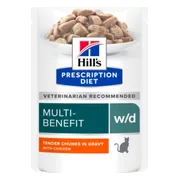 Hill's Prescription Diet w/d Multi-Benefit Kattenvoer Nat Kip 85 gr