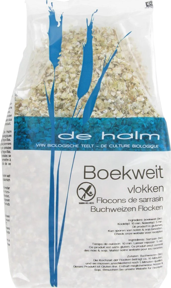 De Halm Boekweitvlokken Biologisch 500GR