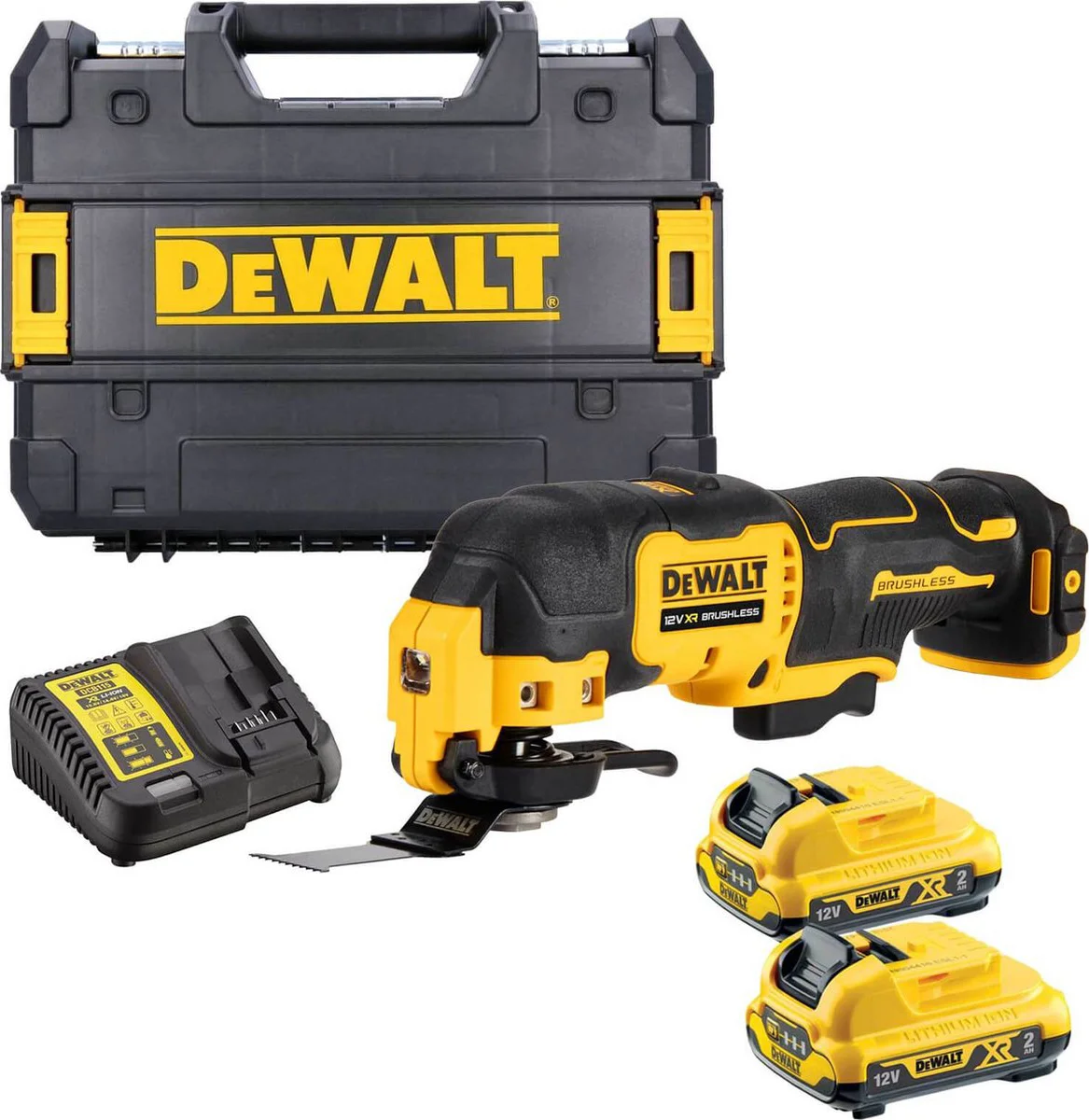 DeWALT DCS353D2 Accu multitool + accessoires 12V XR 2.0Ah in TSTAK