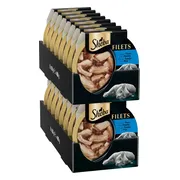 16x Sheba Filets Kattenvoer Natvoer Tonijn & Kip in Saus 60 gr