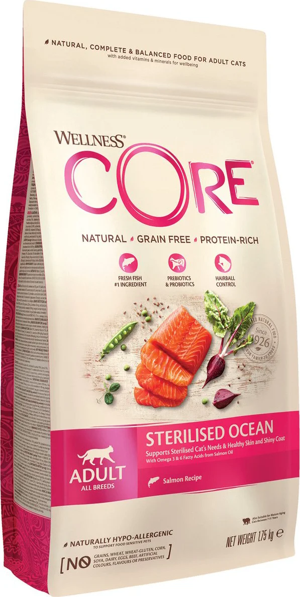 Wellness Core Kattenvoer Sterilised Zalm 1,75 kg