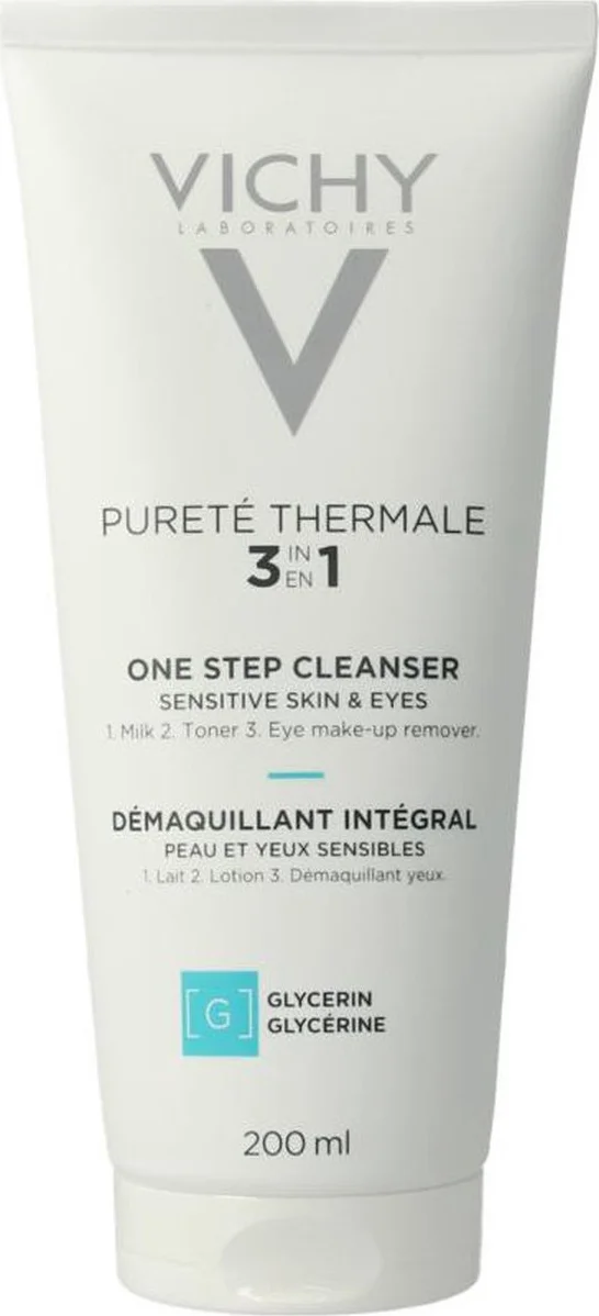 Vichy Pureté Thermale 3in1 One Step Cleanser Sensitive Skin & Eyes 200ML
