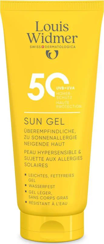 Louis Widmer Sun Gel SPF50 licht geparfumeerd 100 ML