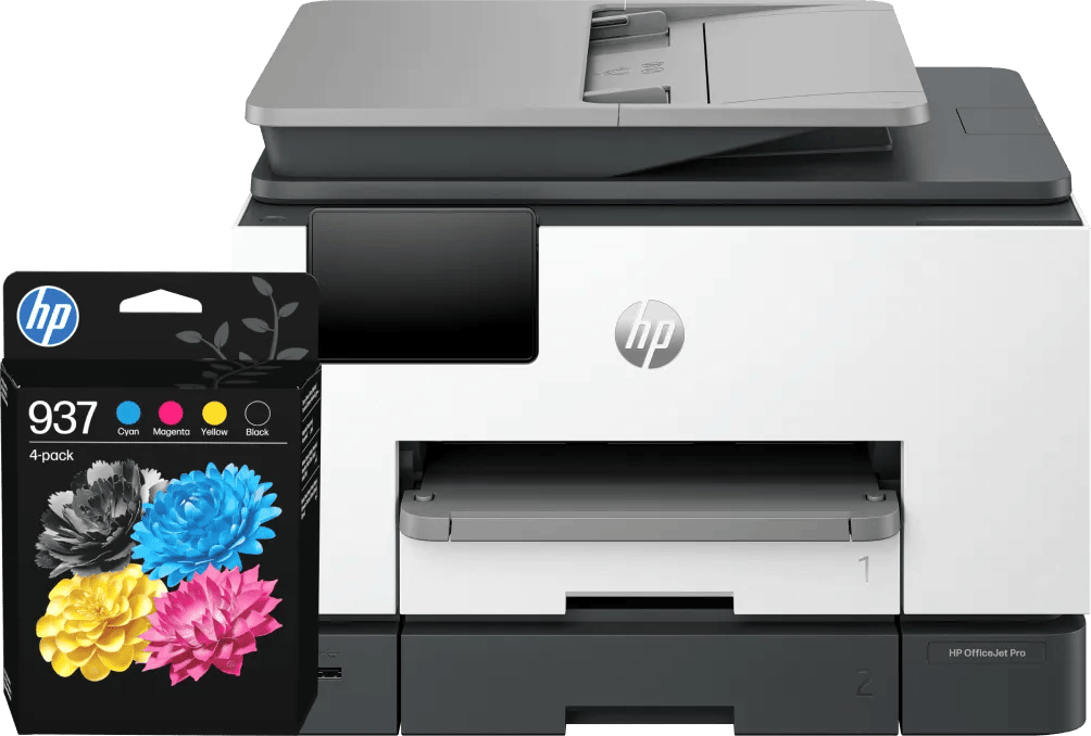 HP OfficeJet Pro 9132e + 1 set extra cartridges