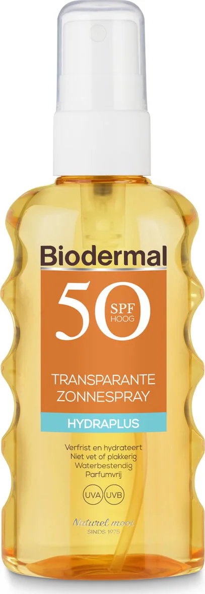 Biodermal Hydraplus Transparante Zonnespray SPF50 175ml