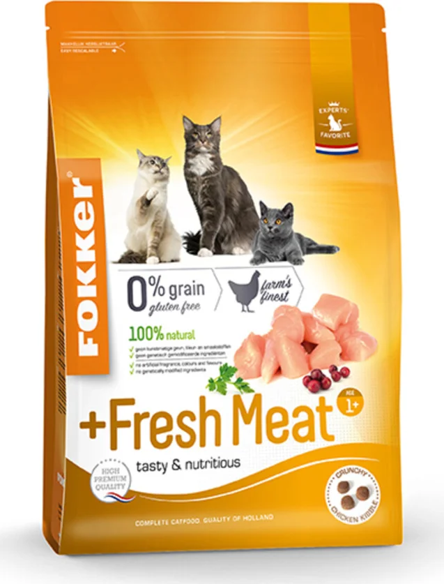 Fokker Fresh Meat Kattenvoer Verse Kip 7 kg