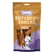 10x Braaaf Hondensnack Butchery Beef Head Skin Bites 150 gr