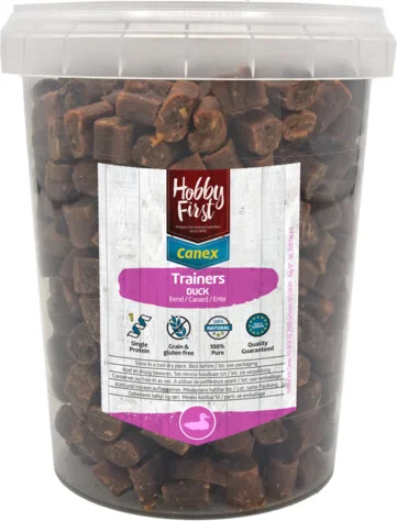 8x HobbyFirst Canex 100% Pure Trainers Eend 250 gr