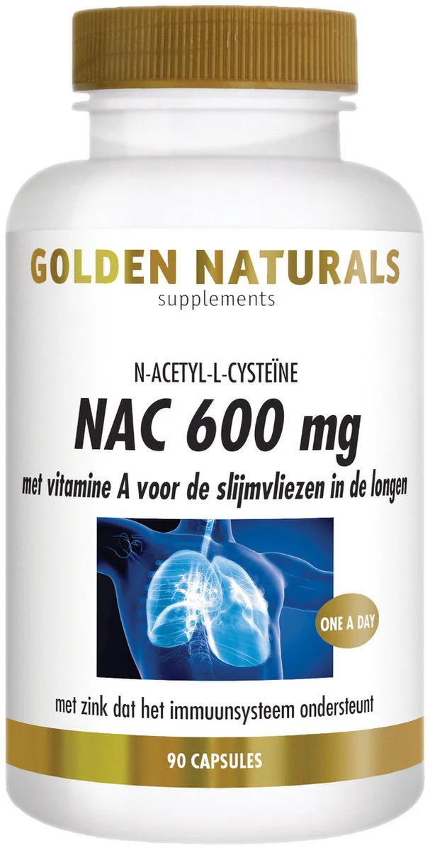 Golden Naturals NAC 600mg 90 vegacapsules