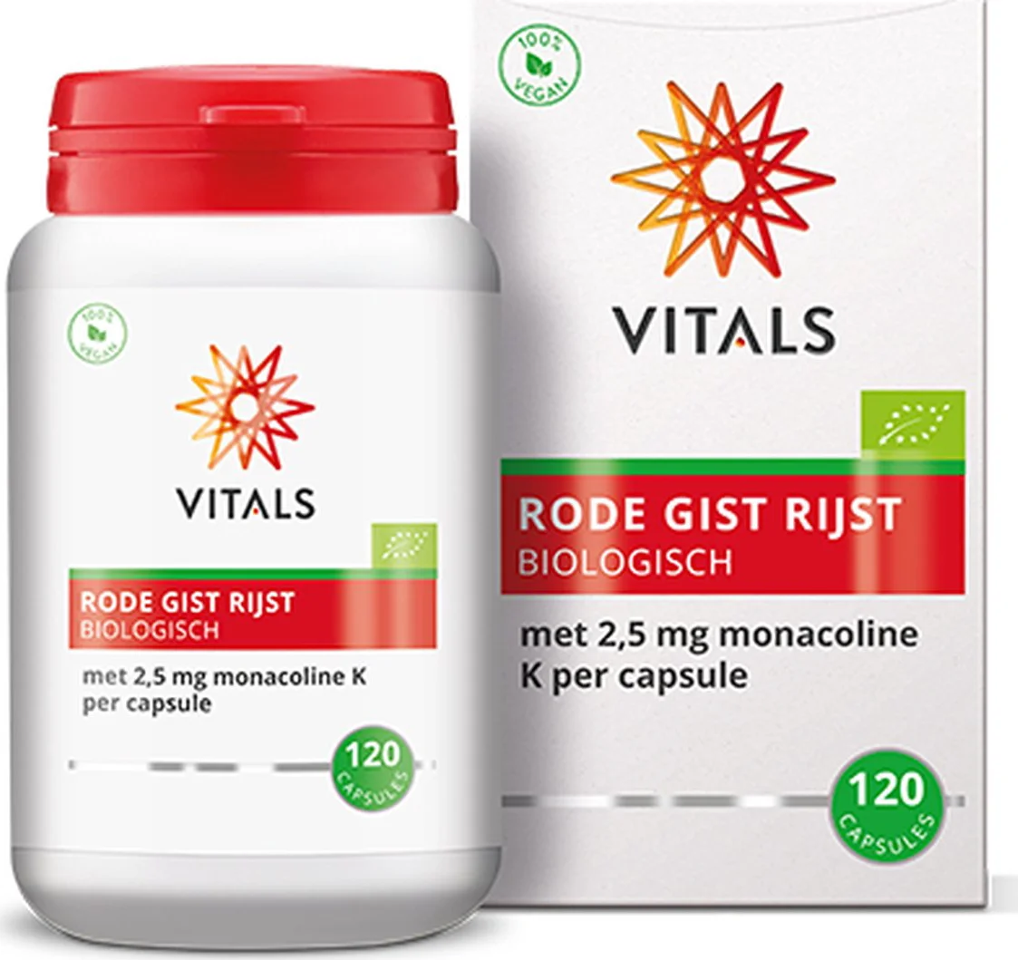 Vitals Rode Gist Rijst Bio 120 capsules