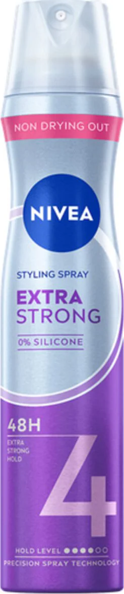 NIVEA Styling Spray Hold 4 Extra Strong 250 ml