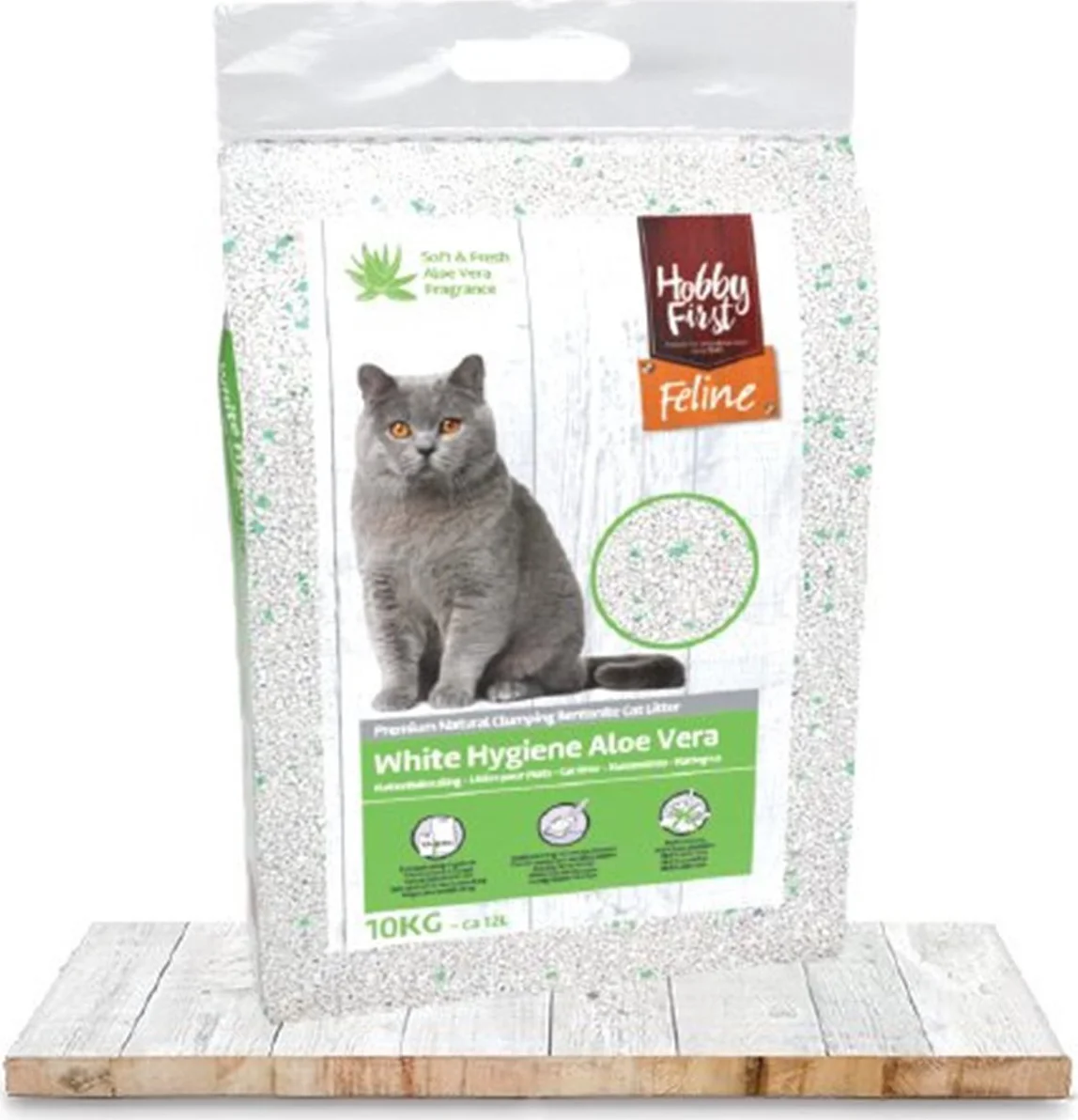 HobbyFirst Feline White Hygiëne Aloe Vera 12 liter