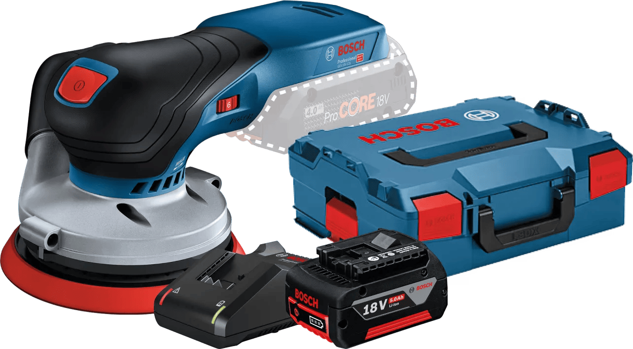 Bosch Professional GEX 18V-125 5,0 Ah GBA Accu Starterspakket