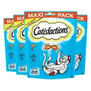 4x Catisfactions Megabox Kattensnoepjes Kip & Kaas & Zalm 180 gr