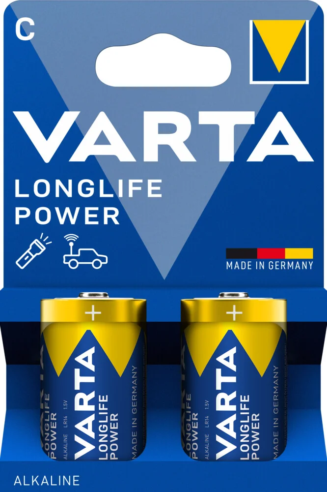 2x Varta Longlife Power C Blister 2 stuks