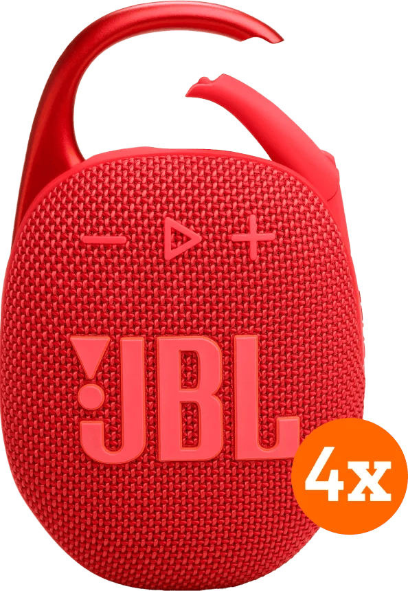 JBL Clip 5 Rood 4-pack