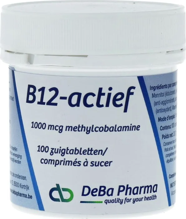 DeBa Pharma B-12 Actief Zuigtabletten 100ZTB