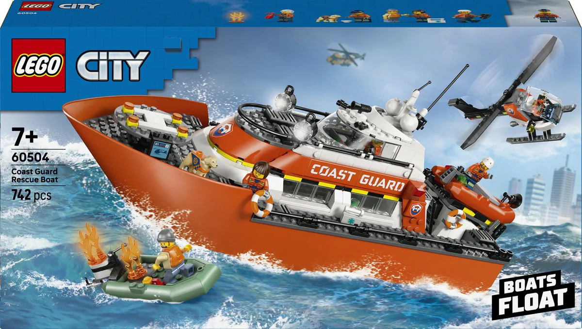 LEGO City Kustwacht Reddingsboot en Helikopter 60504