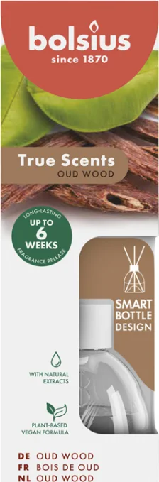 Bolsius True Scents Oud Wood Geurstokjes 60ML