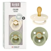 BIBS Fopspeen 0-6 Maanden Symmetrical Ivory/Sage 2ST