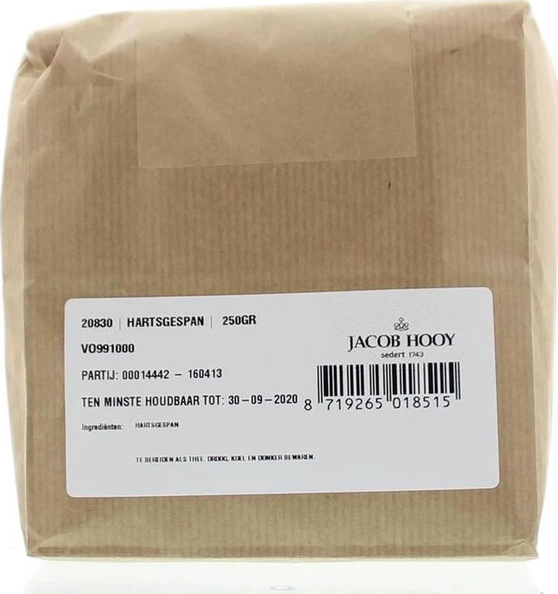 Jacob Hooy Hartsgespan Gesneden 250GR