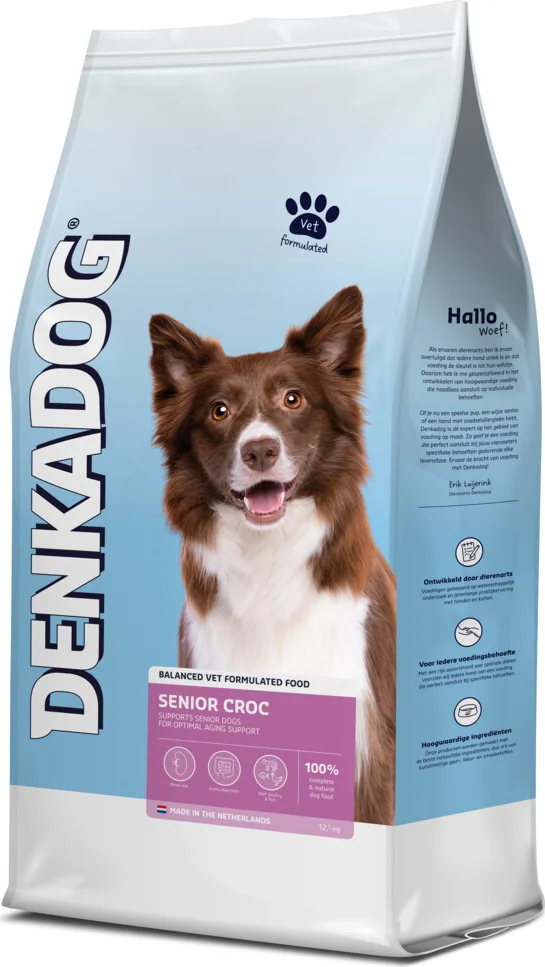 Denkadog Hondenvoer Senior Croc 12,5 kg
