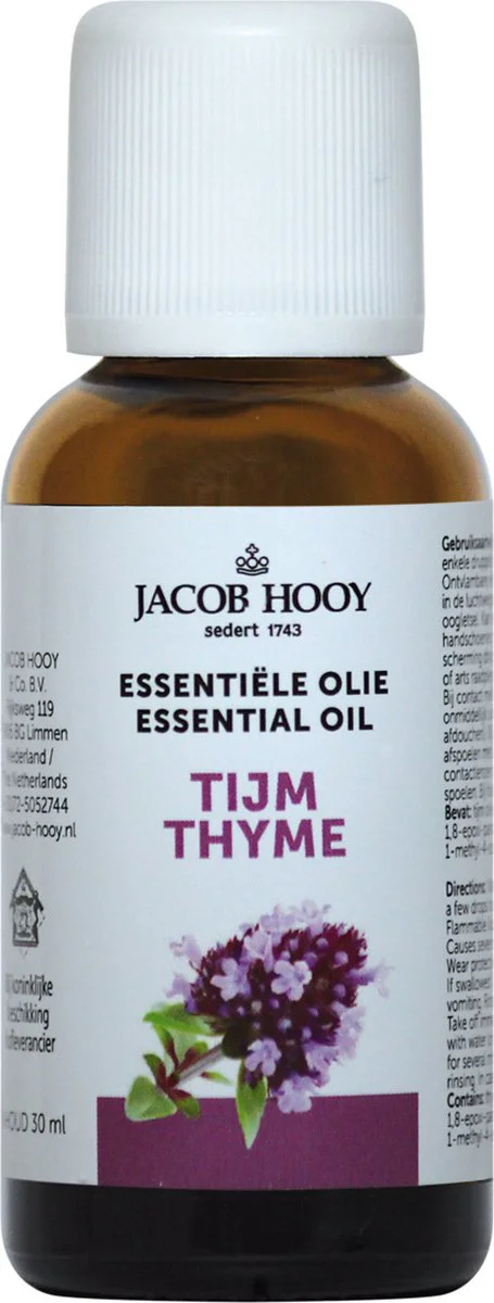 Jacob Hooy Essentiële Olie Tijm 30ML