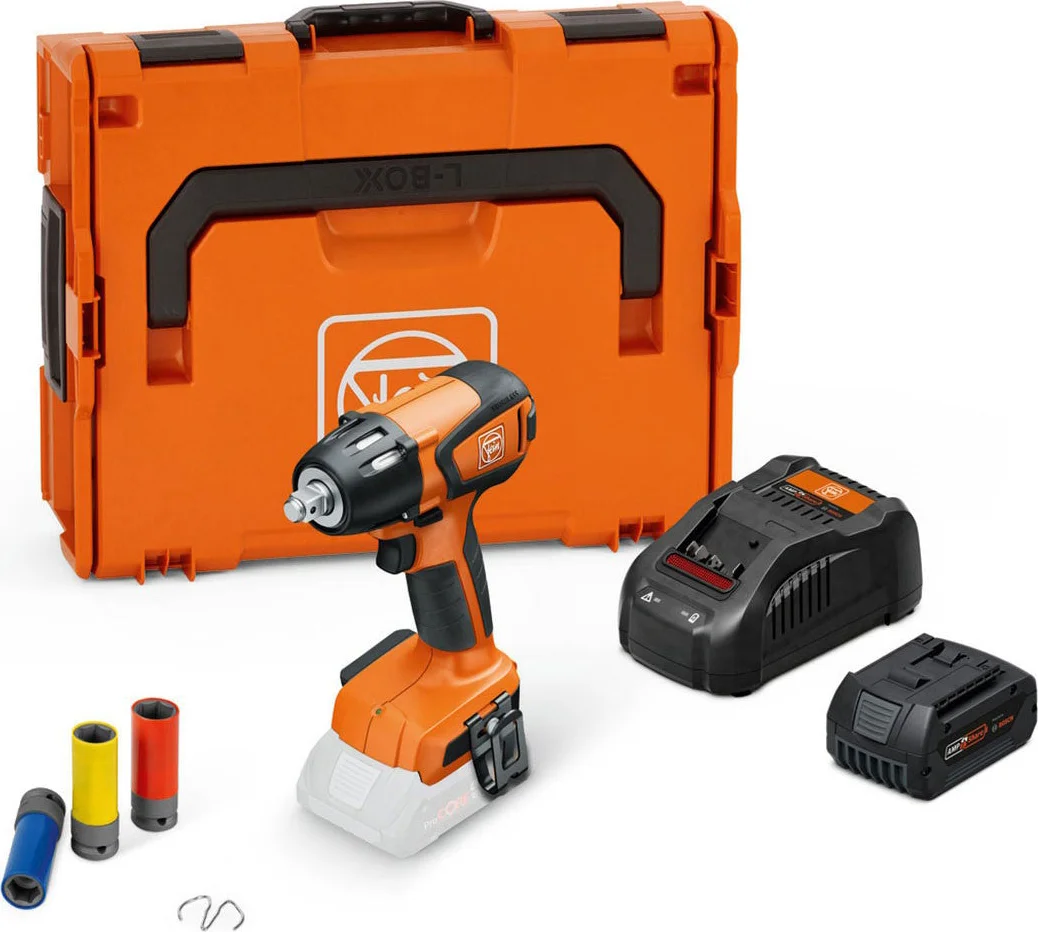 Fein ASCD 18-300 W2 AS Ready to-use-top Accu slagmoersleutel 290Nm 1/2" frictiering 18V AMPShare 5.0Ah in L-Boxx - 71151062000
