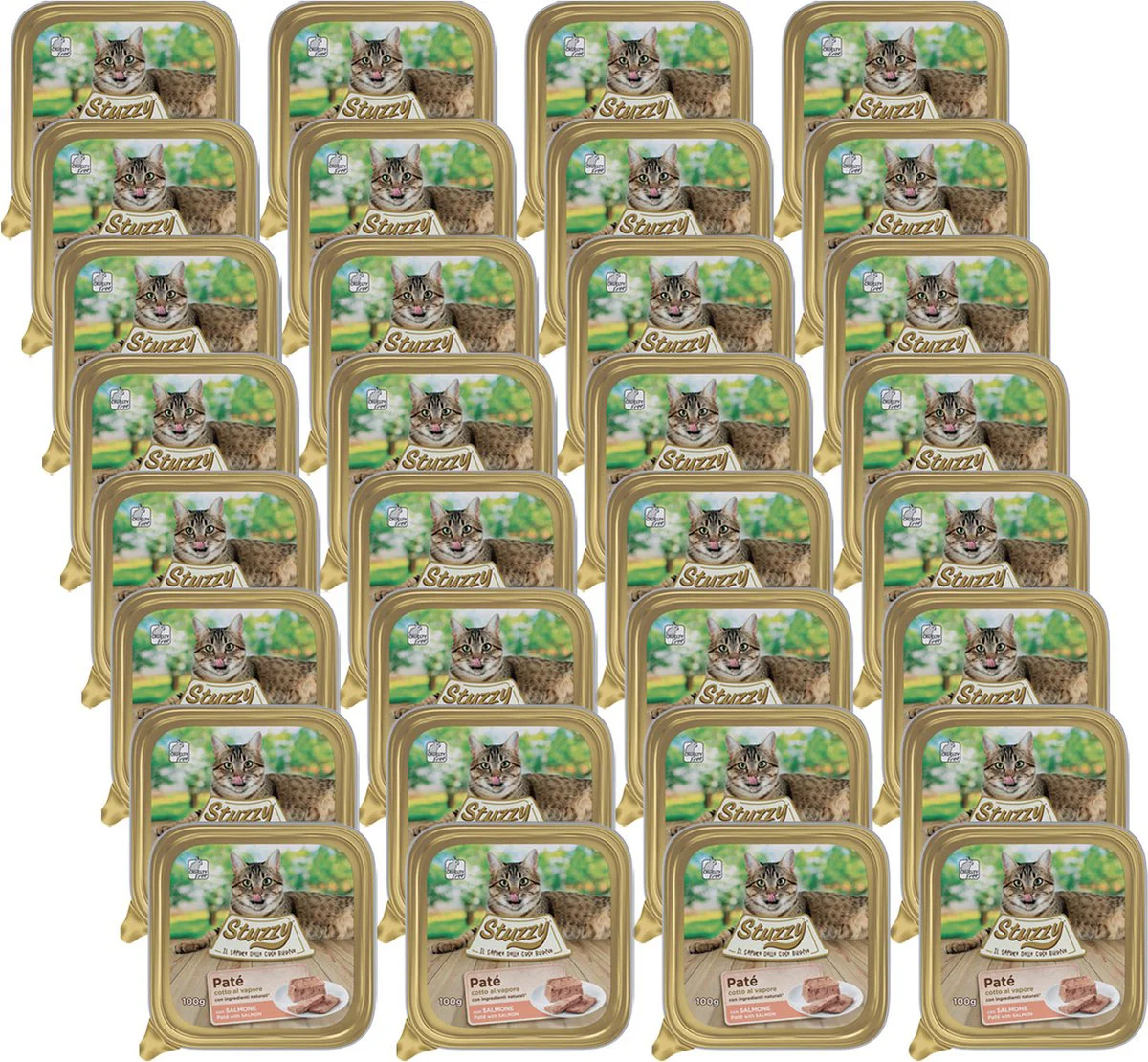 32x Stuzzy Kattenvoer Paté Zalm 100 gr