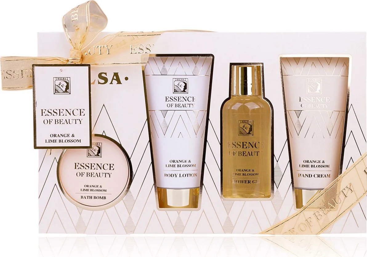 Accentra - Essence of Beauty - Wellness Verwenpakket Vrouw Orange & Lime - Geschenkset Vrouwen - Giftset bath - Verjaardag Cadeau Vrouw, Moeder, Mama, Zus, Vriendin, Oma, Juf - Cadeaupakket voor haar - Cadeautje voor haar