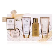 Accentra - Essence of Beauty - Wellness Verwenpakket Vrouw Orange & Lime - Geschenkset Vrouwen - Giftset bath - Verjaardag Cadeau Vrouw, Moeder, Mama, Zus, Vriendin, Oma, Juf - Cadeaupakket voor haar - Cadeautje voor haar